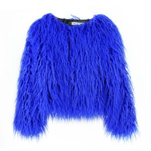 Fur Faux Fur Coat Korean Style Solid Color Tan Wool Women's Short Coat Factory Straight