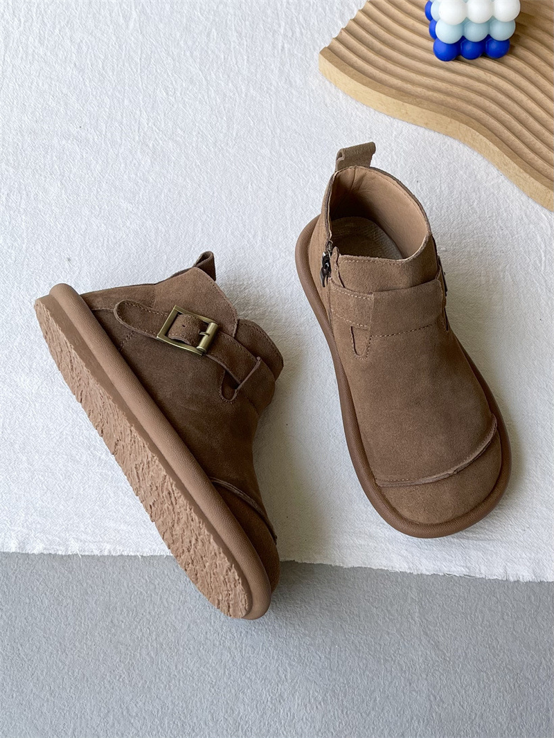 Mori Style Retro Soft Leather Martin Boots Leisure College Style All-matching - Image 3