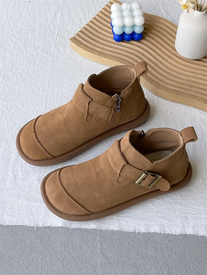 Mori Style Retro Soft Leather Martin Boots Leisure College Style All-matching - Image 2