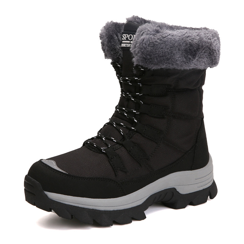 Women's Outdoor Fleece-lined Warm Snow Boots - Image 2