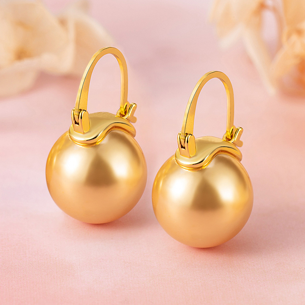 Fashion Round Beads Ear Clip Retro - Image 3