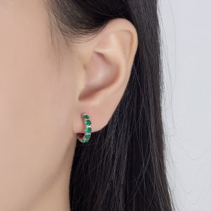 Retro Earrings Micro Inlaid Zircon Fashion Women